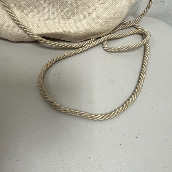 New Vintage 2 black + cream woven straw crossbody shoulder bags small made Italy - Picture 6 of 7